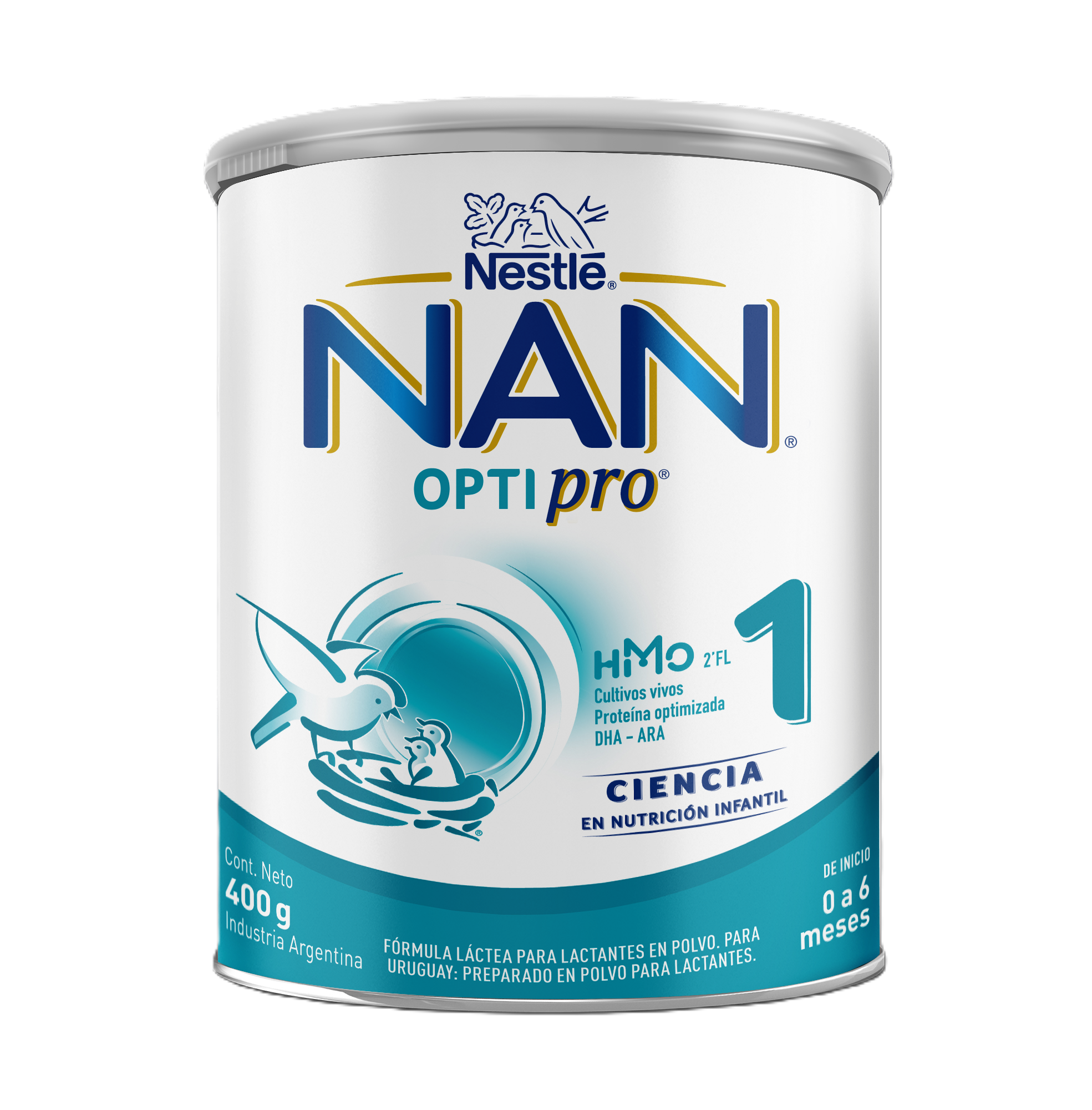 NAN OPTI PRO HM-0 1 polvo lata x 400 gr