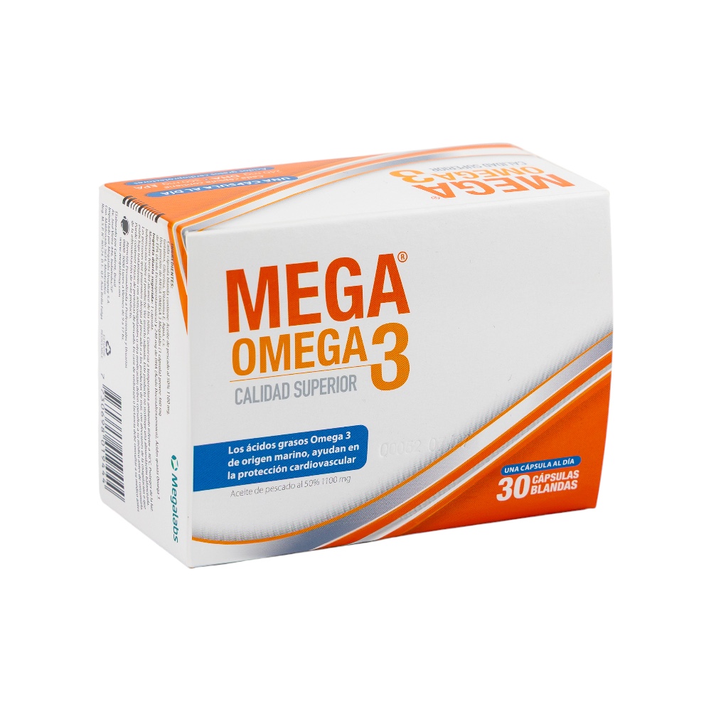 Mega omega 3 x 30 cap blandas