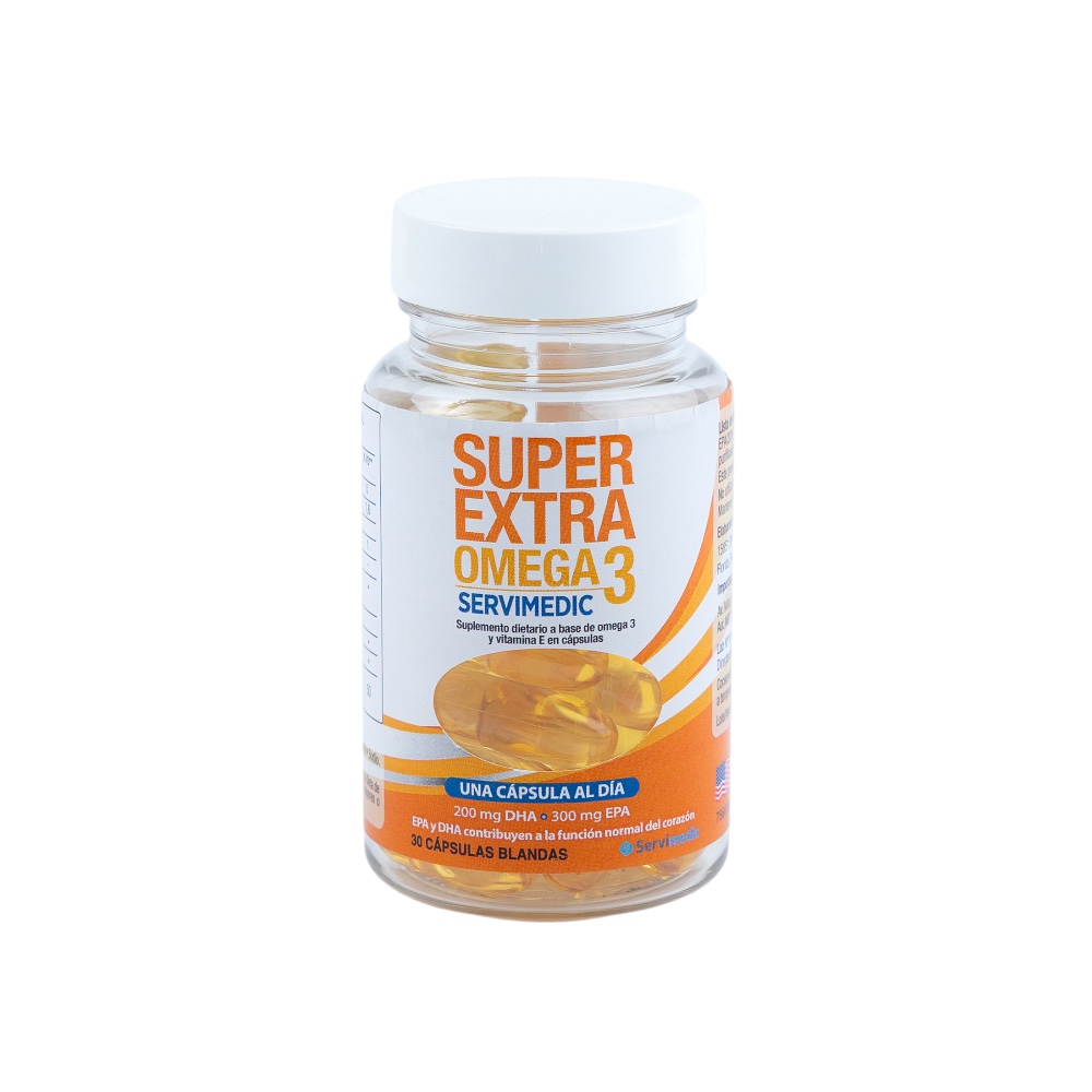 SUPER EXTRA OMEGA 3 SERVIMEDIC x 30 cáps.