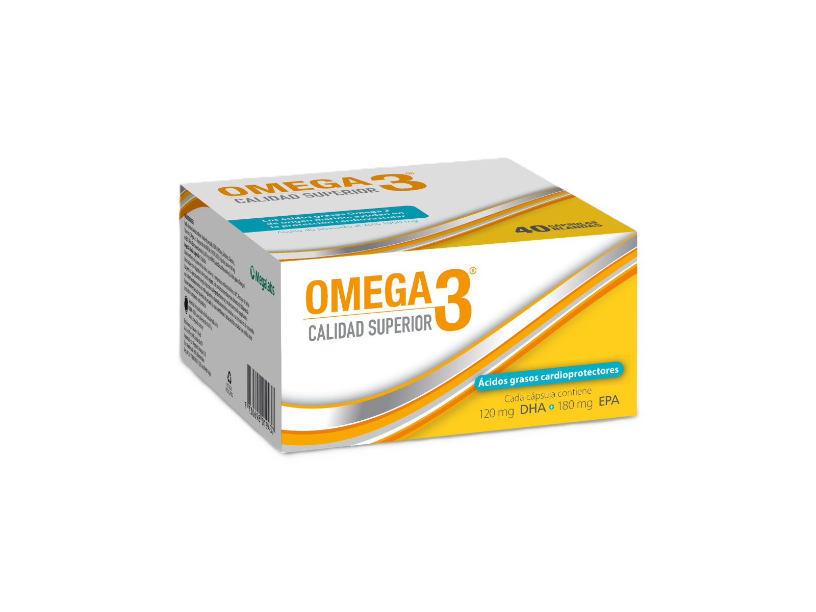 OMEGA 3 1000 mg MEGALABS x 40 caps NUEVO